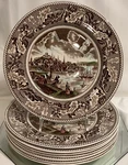 Johnson Brothers Historic America View Of Boston 10 Dinner Plate - Set 8. Fixed Price $249.95.