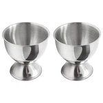 Qjaiune 2PCS Silver Egg Cups Stainless Steel Holder, Soft Boiled & Hard.... Fixed Price $9.11.