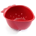 Norpro Mini 1-QUART Red Strawberry-shaped Colander. Fixed Price $16.99.
