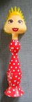 Rare 'everyday Gourmet' Lady Red & White Pokka Dot Dish Brush W/ Stand. Fixed Price $35.00.