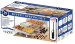 Chafing Dish Buffet Set Disposable 36 Pcs With Food Warmers Party Serving Kit. Fixed Price $46.13.