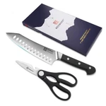 2PCS Chef Knife Set Stainless Steel Kitchen Shears Scissor Cutlery Slicing Gift. Fixed Price $25.99.