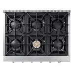 Thor Gas Range Cooktop, Built In, Stainless Steel, 36-INCH, Burner HRT3618ULP. Fixed Price $859.00.