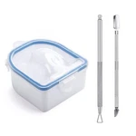 Nail Soaking Bowl Off Gel Polish Remover With Art Tools For Spa. Fixed Price $10.79.