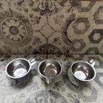 Vintage Lot Of Stainless Steel Egg Poacher Cups 3" Wide 2.75" Opening Mint. Fixed Price $12.00.