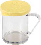 Lot Of 12 Shaker Dredge 10OZ Condiment Dispenser Clear/yellow Grated Cheese. Fixed Price $47.99.