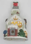 Vtg Christmas Village House Bell 5" Porcelain Decorative Holiday Mantle. Fixed Price $13.27.