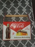 The Tin Box Company Coca Cola Galvanized Utensil Caddy With Handle Red/white. Fixed Price $15.99.