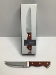 Viski Bartender Knife 7 Acacia Wood Handle Double Tipped Stainless Steel. Fixed Price $19.99.