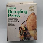 1995 Progressive Large Dumpling Press-in Original Box W/ Instructions & Recipes. Fixed Price $19.99.