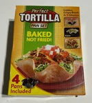 Perfect Tortilla Pan Set 4PC (allstar Products Group) Baked Not Fried - Open Box. Fixed Price $8.75.