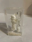 Vintage 1996 Noveltex Angel Hourglass Sand Timer - Water Snow Globe Acrylic. Fixed Price $20.00.