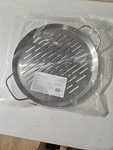 Pampered Chef Pizza Grill Pan Stainless Steel 12 Bbq Nip. Fixed Price $40.00.