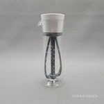 Chef'n Emulstir Salad Dressing Mixer Manual Pump White Cruet Bottle Container. Fixed Price $11.43.