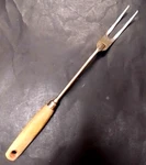 As-is Ekco A&j Usa Meat Fork Vintage Handle Wooden Kitchen Utensil. Fixed Price $14.95.