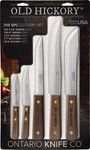 Old Hickory Kitchen Set Tan Wood Carbon Steel Fixed Blade Knives 705. Fixed Price $83.95.