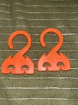Tupperware Hang-it-all Orange Hanger Gadgets, 315-7 Set Of (2). Fixed Price $10.99.