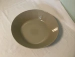 Pampered Chef Large Serving Bowl Sand Stone Beige 12.5 X 3 Deep Model 1454 Usa. Fixed Price $34.99.