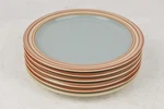Denby Heritage Terrace Coupe Salad Plate Set X6 8.6'' Dinnerware Made England. Fixed Price $95.00.