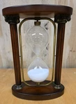 Bombay Company 60 Minute Hourglass Wooden Metal Elegant Pillars. Fixed Price $59.99.