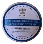 Ultra Cuisine Professional Stainless Steel 11 Piece Round Cutter Set. Fixed Price $16.99.