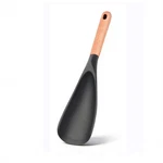 1 Pcs Silicone Spatula Spoon Wooden Handle Nonstick Heat Resistant Bpafree. Fixed Price $7.56.