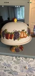 Home Interiors Sonoma, Villa Pedestal Cake Plate Stand With Dome Lid. Fixed Price $35.00.