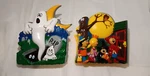 Set Of (2) Vintage Acme 1998 Magnetic Clips Halloween, Trick Treaters, No Work. Fixed Price $32.47.