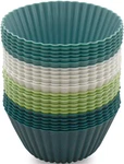 24 Pack Silicone Baking Cups Reusable Muffin Liners Non-stick Cake Molds Set. Fixed Price $10.53.