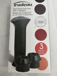 Trudeau Wine Preserving Pump, 2 Stoppers New, Prevent Oxidation, Keep Fresh. Fixed Price $10.44.