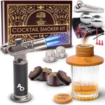Aberdeen Oak Deluxe Cocktail Smoker Kit Whiskey Infuser Set With Torch 14 Piece. Fixed Price $10.00.
