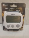 The Ozeri Kitchen And Event Timer, White, 3.25IN X 0.75IN In, MODEL:KT1-W. Fixed Price $9.99.