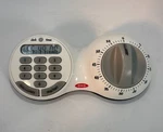 Oxo Good Grips Times Squared Double Timer Blue Analog & Digital Tested Works. Fixed Price $18.95.