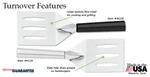 Rada W228 Metal Spatula Usa Kitchen Tool For Cast Iron - Grilling 3 1/4" Face. Fixed Price $12.95.