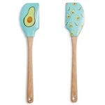 Martha Stewart Avocado Silicone Spatulas Set Of 2 Nwt Beechwood Handles Utensils. Fixed Price $20.00.