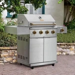 Gordon Ramsay Collections Thor Kitchen Outdoor Stainless Steel 4-BURNER Gas Gril. Fixed Price $1064.00.