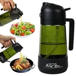 16OZ Olive Oil Dispenser Glass Bottle 2 Sprayer Pourer For Kitchen Cooking. Fixed Price $12.99.