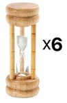 Norpro 3 Minute Glass Timer With Wood Base, 4 Inches (6-PACK). Fixed Price $21.93.