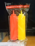 Cooking Concepts Bbq Condiment Bottles 2-CT Packs Ketchup & Mustard. Lot Of 3.. Fixed Price $9.99.