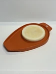 Vintage Tupperware Chop 'n Pour Cutting Board, Model #1432-4 Orange. Fixed Price $10.51.