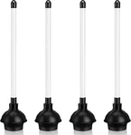 Hushee 4 Pcs Toilet Plunger Bulk Heavy Duty Bowl Double Thrust.... Fixed Price $29.99.