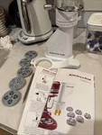 Kitchenaid Kpexta Gourmet Pasta Press Stand Mixer Attachment W/ Plates. Fixed Price $99.00.