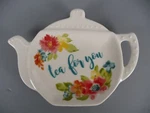 Pioneer Woman Tea Bag Holder Plate Wildflower Whimsy For You Linen 82499.01. Fixed Price $12.98.