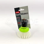 New Oxo Good Grips Non-scratch Palm Brush Safe For Non-stick Green. Fixed Price $15.99.