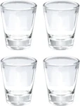 Shot Glasses Round 1.5 Oz With Heavy Base 2"W X 2.25"H. Fixed Price $15.00.