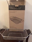 Pampered Chef Bbq Grill Basket 2707 New Open Box Stainless Steel. Fixed Price $20.99.