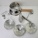 Rsvp International Endurance Stainless Steel Food Mill W/3 Disks. Fixed Price $19.00.