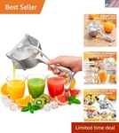 Fruit Squeezer Handheld Aluminum Alloy Manual Juicer Press, Non-.... Fixed Price $47.62.