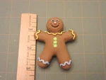 Clay Critters Resin Kitchen Refrigerator Magnet Brown Gingerbread Man Christmas. Fixed Price $11.99.