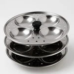 Premium Quality Stainless Steel Idli Stand 3 Rack Maker Kitchen Appliances. Fixed Price $14.57.